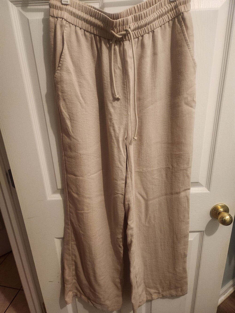 Halara Linen Ex Tall Large Pull On Pants